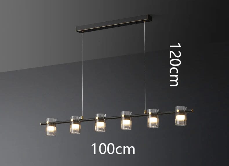 Aurelia Glaspendelleuchte mit verstellbarem Kabel und LED-Birne