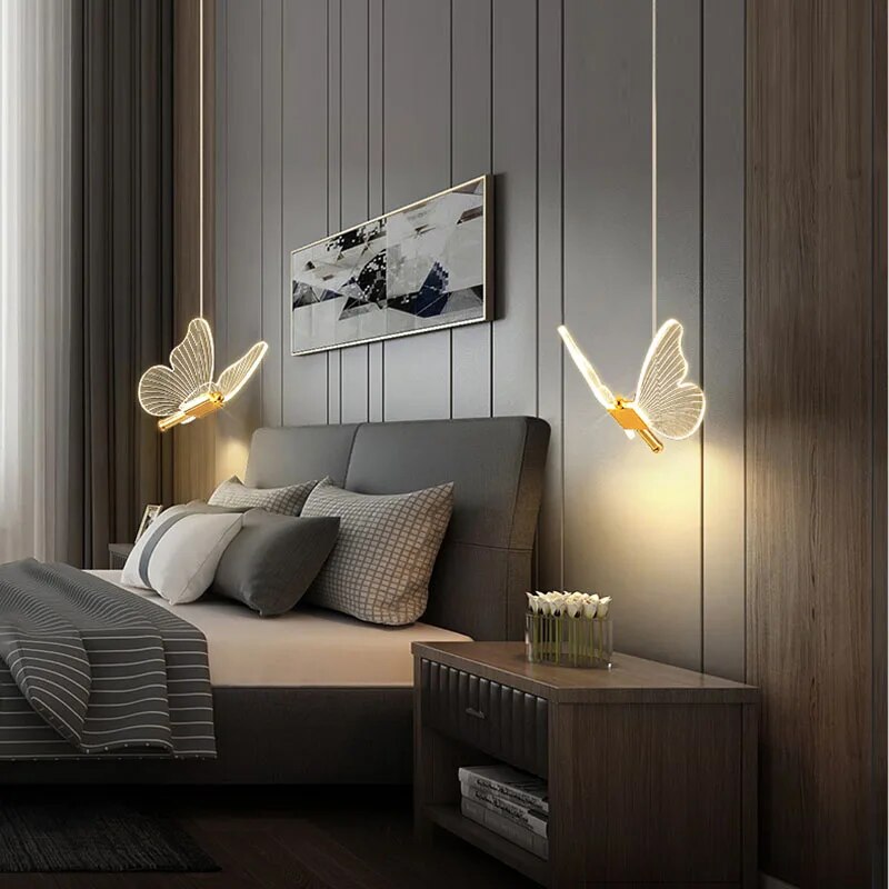 Astraea Pendelleuchte mit Schmetterlingsdesign für Wohnbereiche und Kinderzimmer