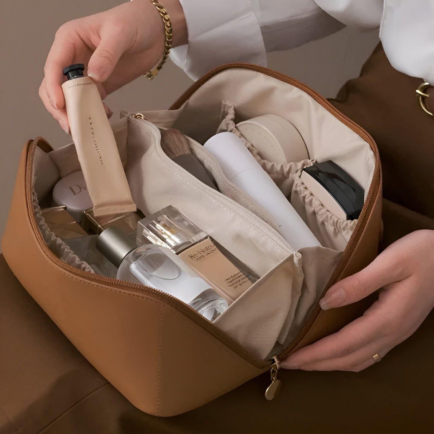 Aurelia Large Capacity Drawstring Cosmetic Bag Waterproof