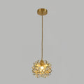 AuroraCapiz Natural Capiz Hanging Pendant Lamp — Handcrafted Finish