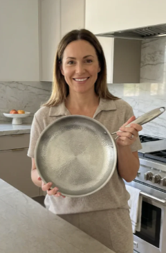 Pure Titanium Fry Pan — Scratch-Resistant Construction, Multiple Sizes