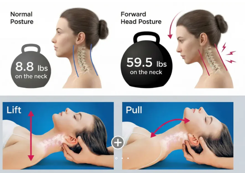 Neck Relief Three In One Traction System With Heat And EMS Therapy