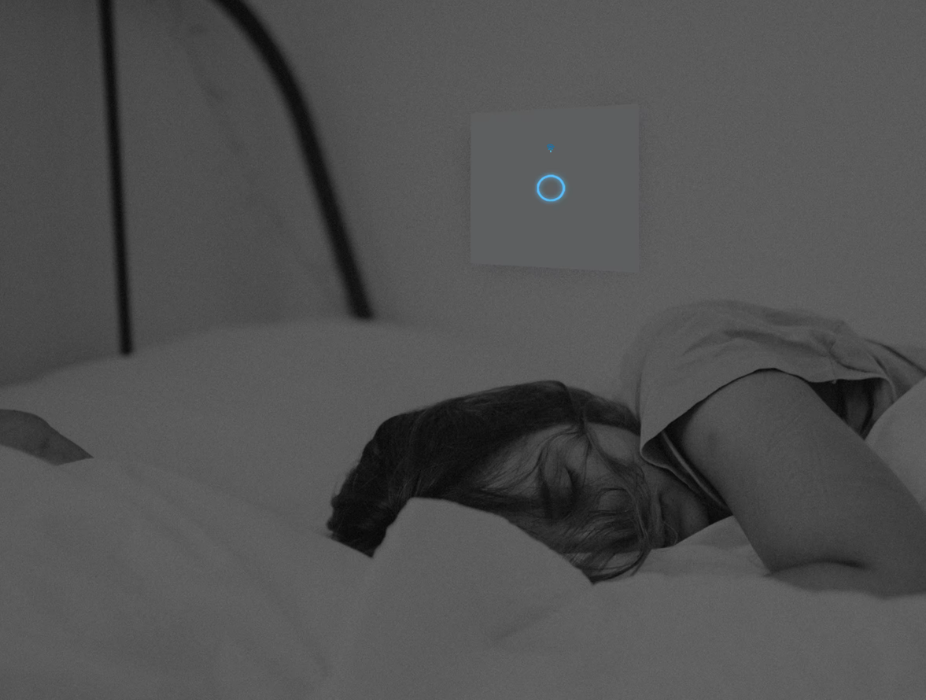 Interruptor de luz tátil WiFi inteligente — compatível com Alexa e Google Home, sem necessidade de fio neutro