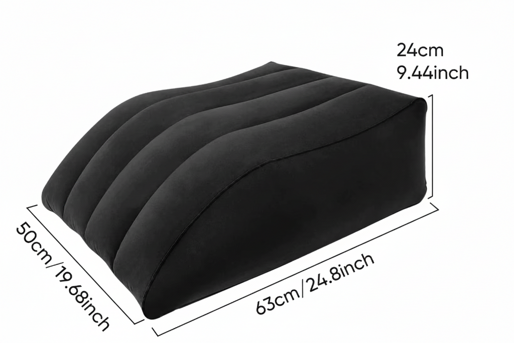 Inflatable Leg Elevation Wedge Pillow — 45-Degree Angle, Swelling Relief