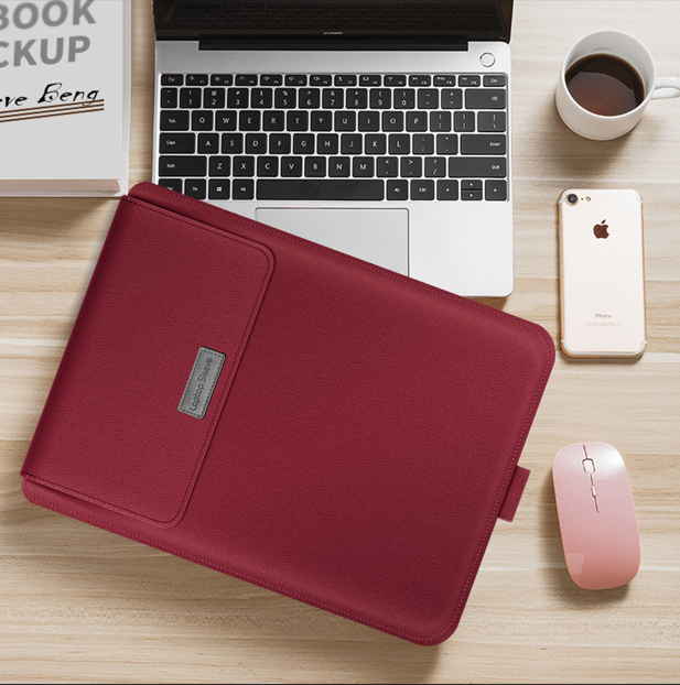 Kirev 4-i-1-fodral för bärbar dator — smalt ställfodral med ergonomisk minimalistisk design