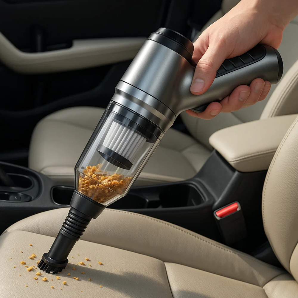 Aspirador portátil para automóveis — sucção de 95,000PA, aspiração e sopro