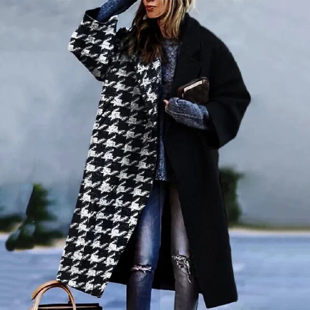 Manteau long Trine — silhouette longue, chic et sophistiquée