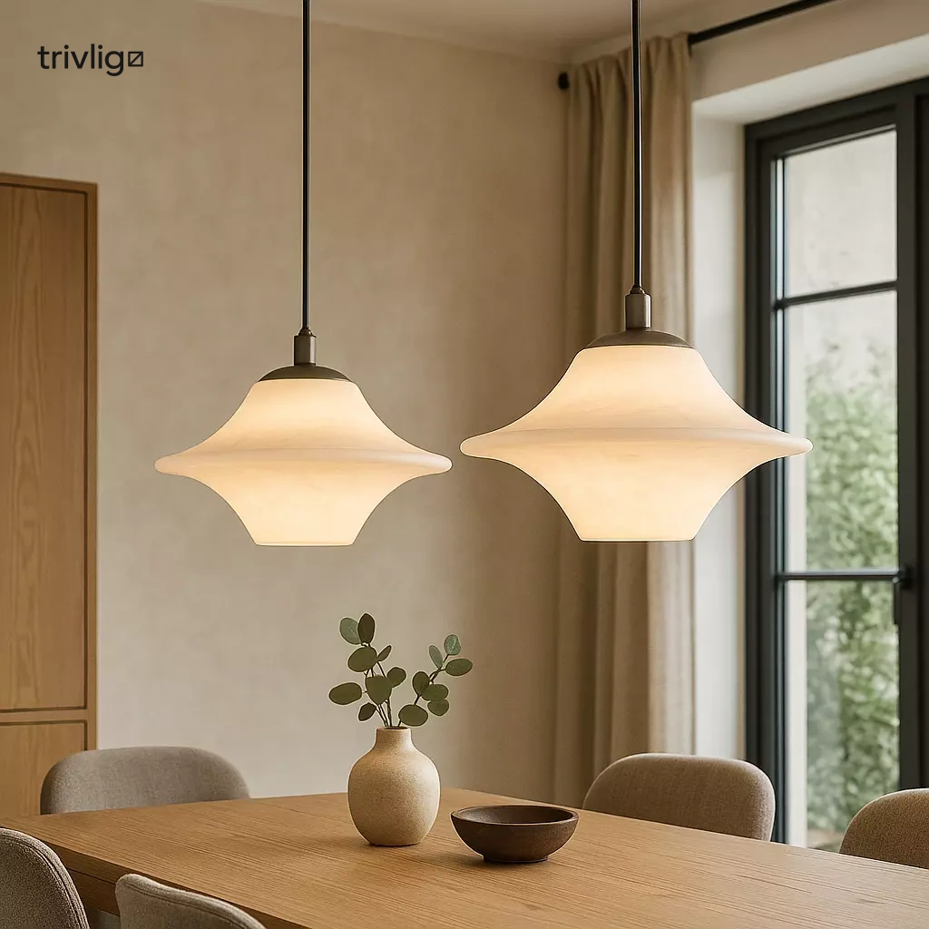 Astra Marble Pendant Lighting For Dining Areas With Minimalist Design