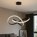 Altiri Black Aluminum Linear Dining Light Pendant For Tables