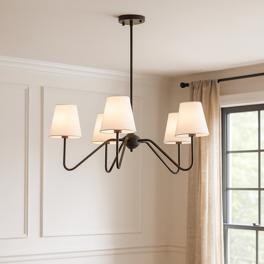 Auryn Seidenambiente Pendelleuchte Sanftes Licht für das Schlafzimmer