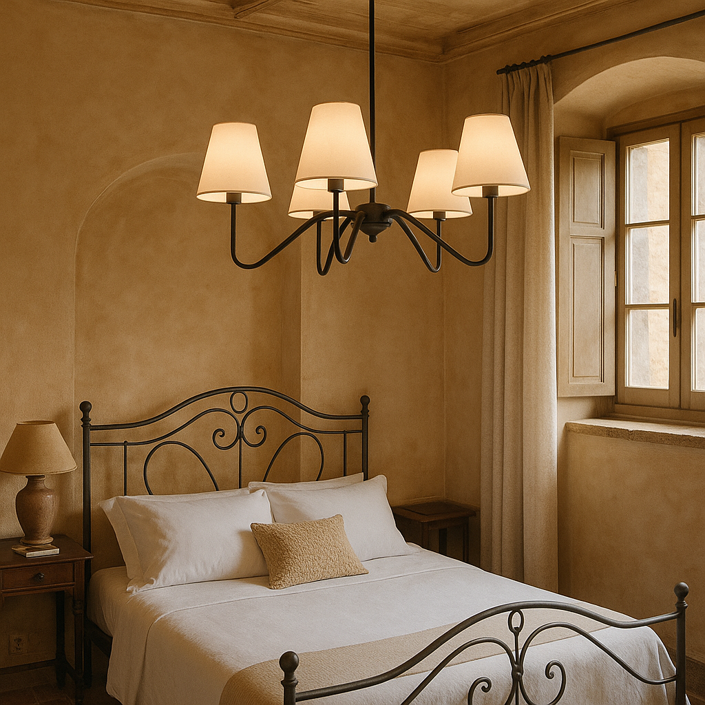 Auryn Seidenambiente Pendelleuchte Sanftes Licht für das Schlafzimmer