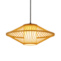 Solhaven Bamboo Japandi Pendant Light For Living Room Area