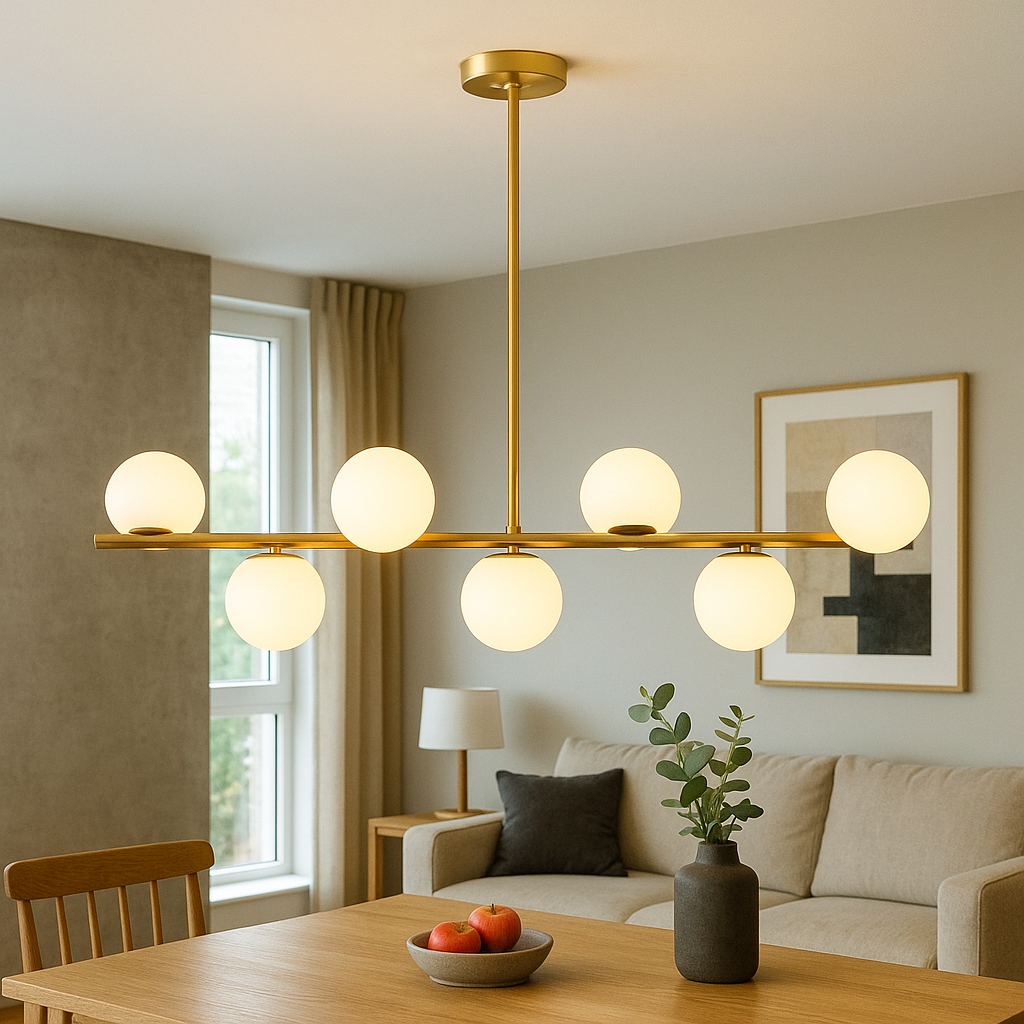 Astraea Gold Ceiling Chandelier For Dining Rooms And Entrances