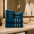 OPULENZA 8-Piece Towel Set — Ultra Soft, Highly Absorbent Bath Collection