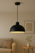Asteria Pendant Dome Light In Matte White Aluminum Shade