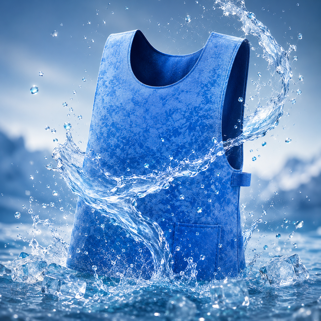 ChillSkin 気化式冷却ベスト — 防水・軽量設計