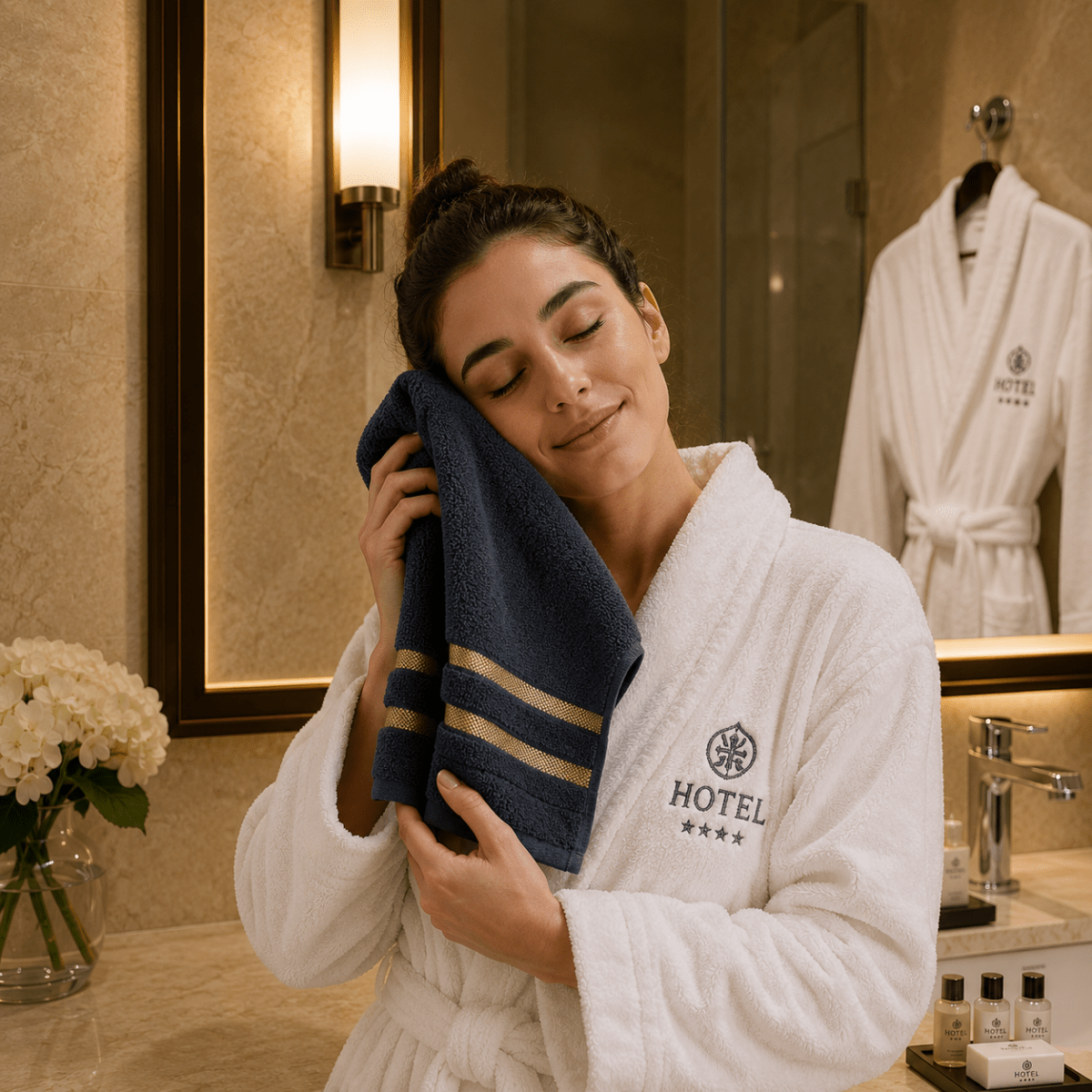 OPULENZA 8-Piece Towel Set — Ultra Soft, Highly Absorbent Bath Collection