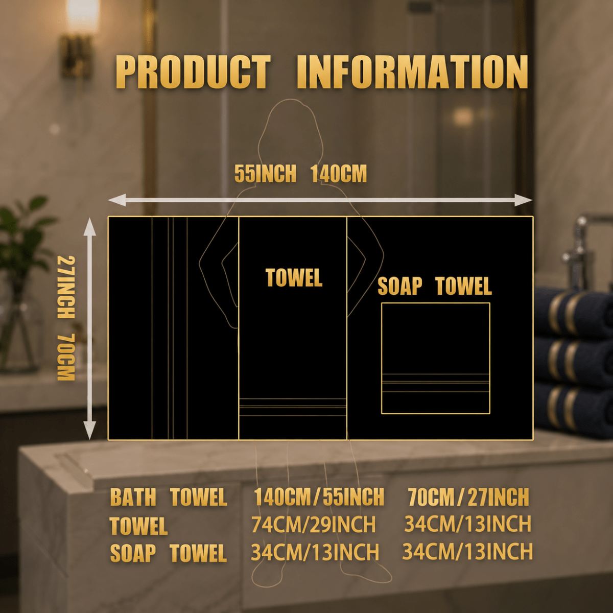OPULENZA 8-Piece Towel Set — Ultra Soft, Highly Absorbent Bath Collection