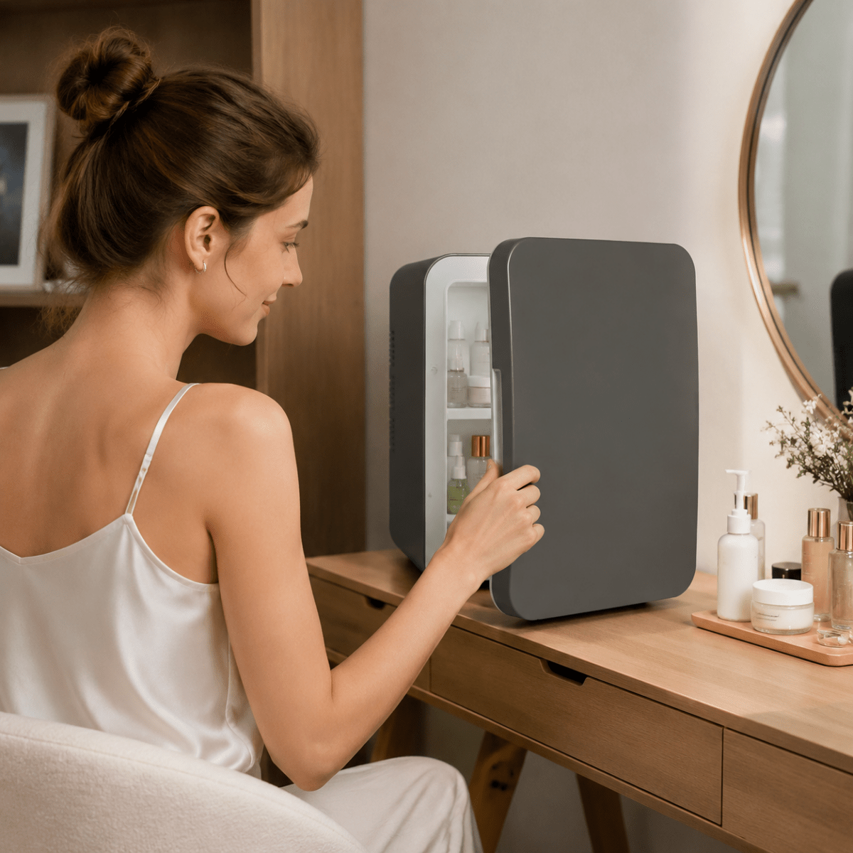 CHILLBOX Mini-frigorífico compacto — Design de refrigeração que poupa espaço