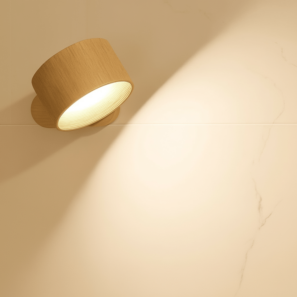 Nordische LED-Wandleuchte – kabelloses Design, Dimmen per Fernbedienung