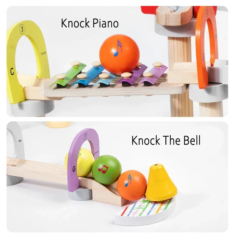 Marmorikuularata musiikilla — Montessori-henkinen melodinen aistilelu