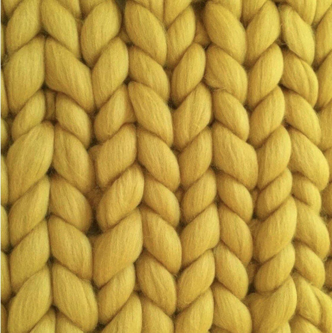 Hygge-Decke aus grobem Strick - Weich, warm & hypoallergen