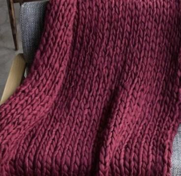 Hygge-Decke aus grobem Strick - Weich, warm & hypoallergen