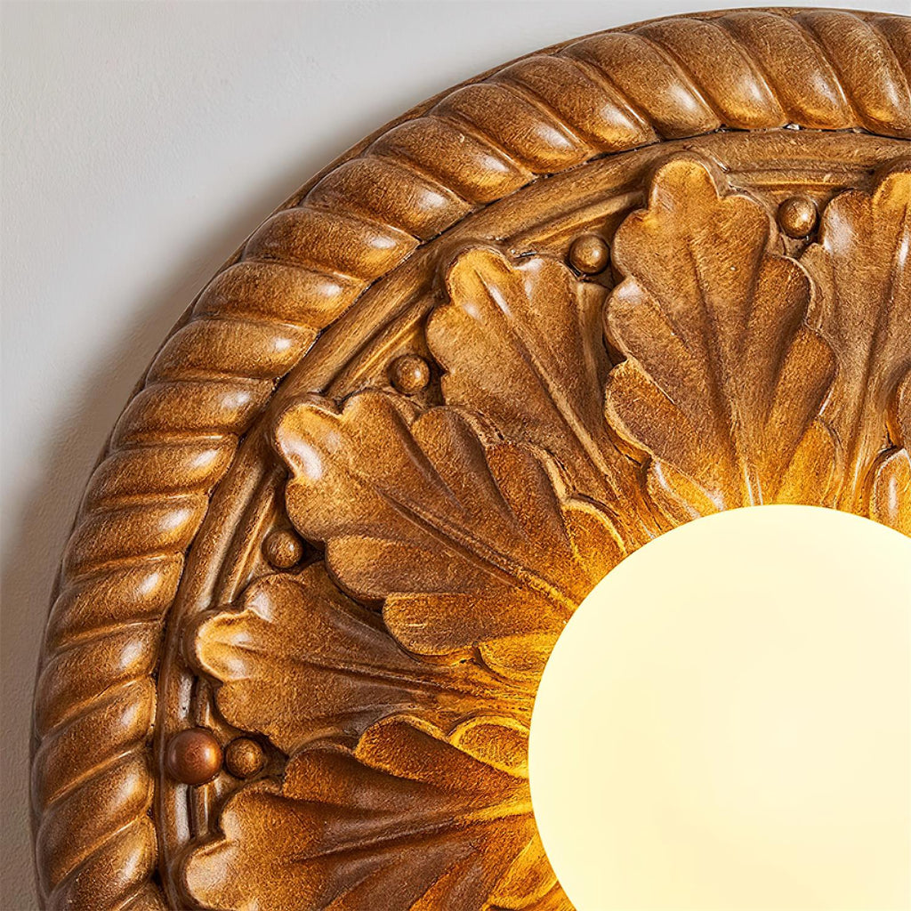 Aurelia Opal Globe Ceiling Light — Vintage Farmhouse Style