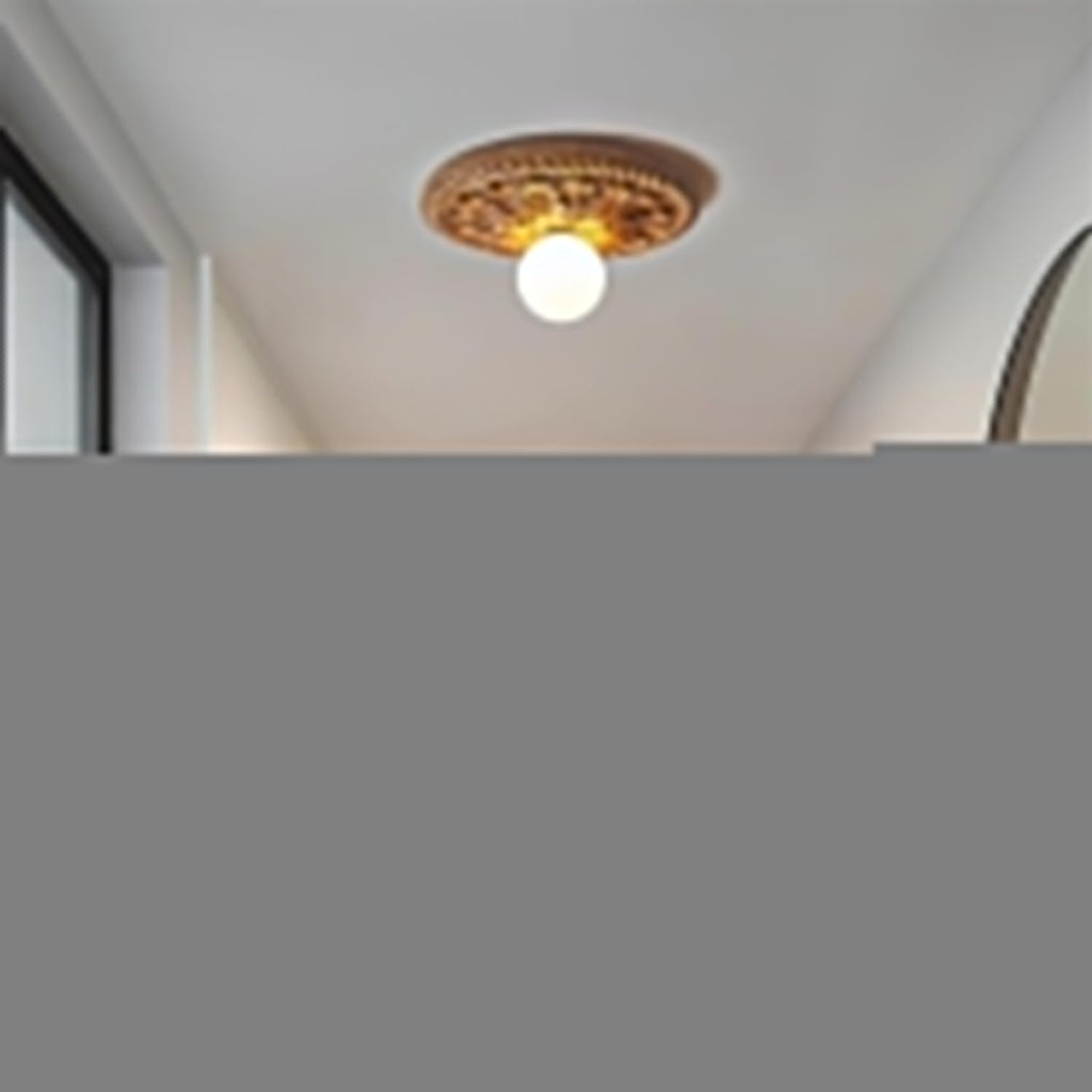 Aurelia Opal Globe Ceiling Light — Vintage Farmhouse Style