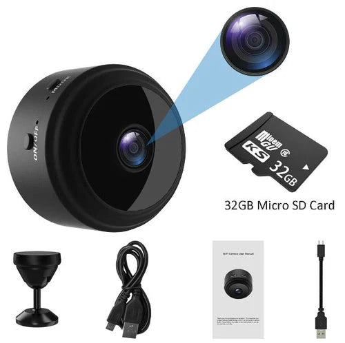 Kompaktní bezpečnostní kamera WiFi s rozlišením 1080P a nočním viděním