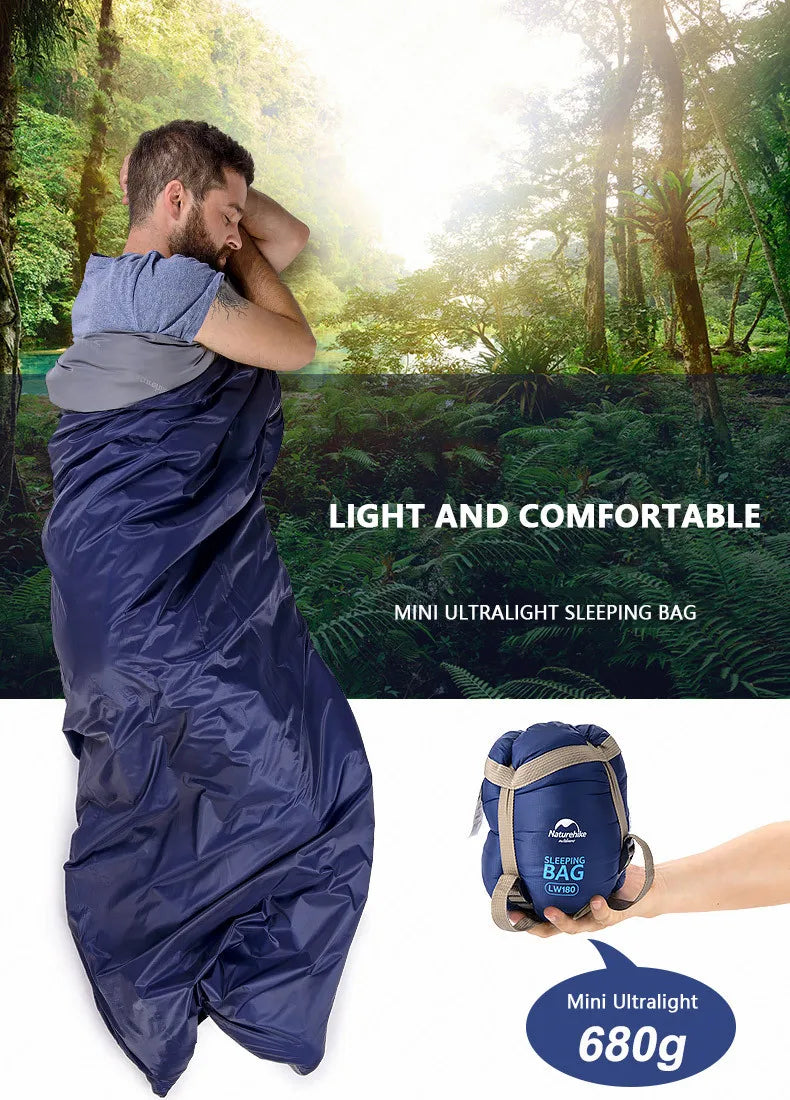trailease kompakter Schlafsack — Leicht, warm und platzsparend