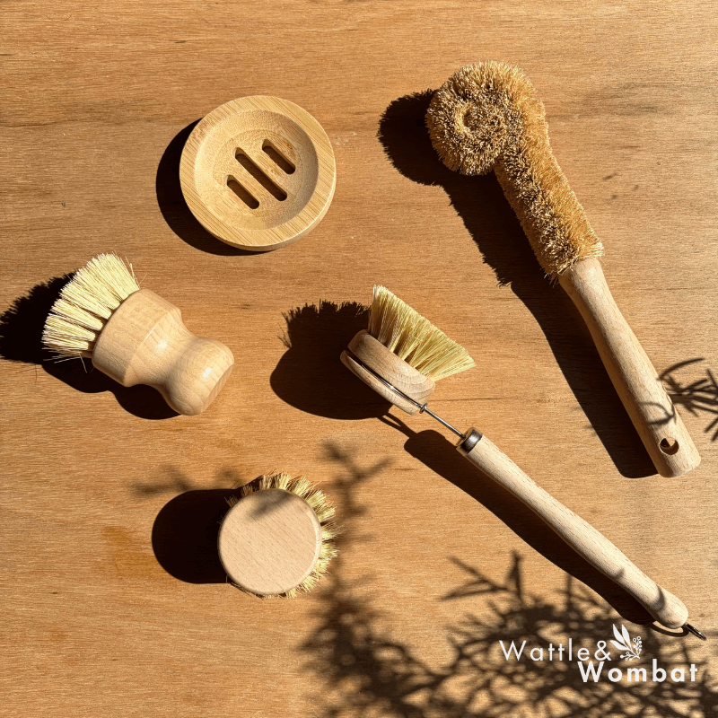 Conjunto de artigos essenciais naturais para a cozinha — conjunto completo de utensílios e acessórios