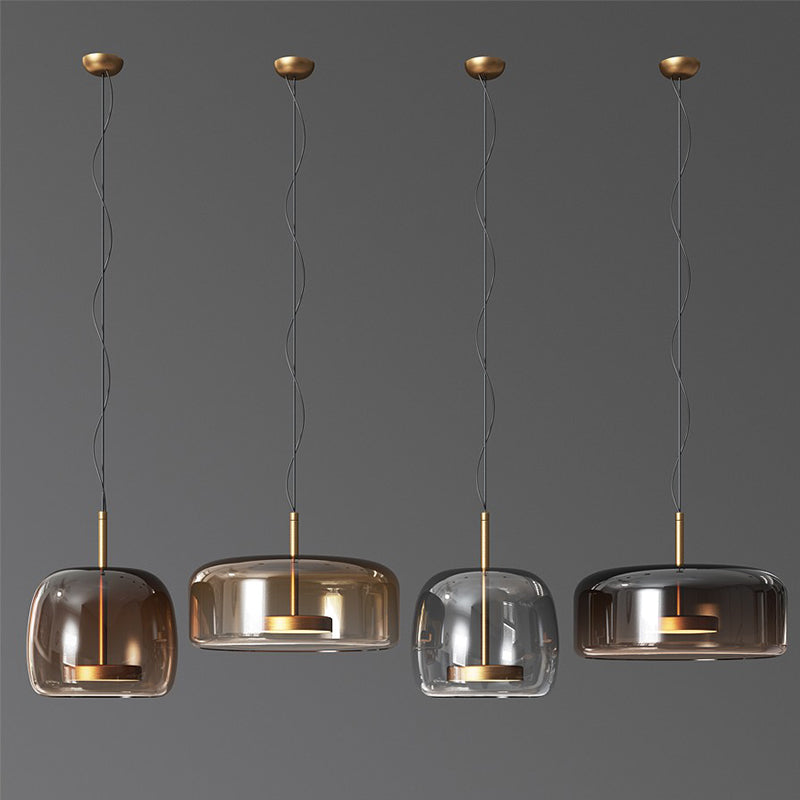 Aurelia Glas-Pendelleuchte warmes Licht für Schlafzimmer oder Wohnzimmer