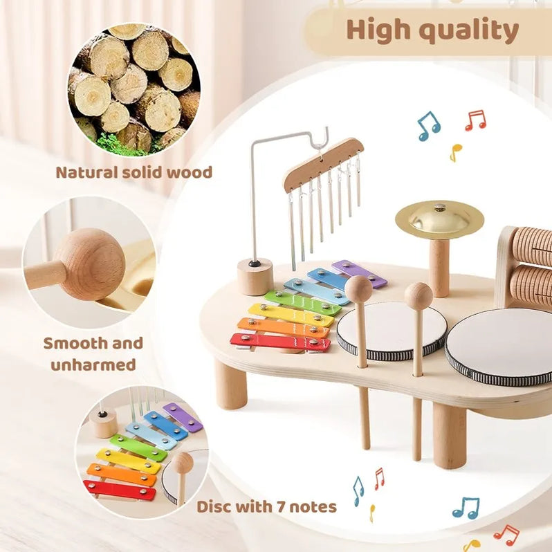 Wooden Music Station - Creative Musical Fun For Little Ones | Filindra