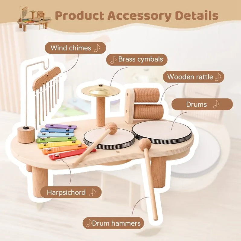 Wooden Music Station - Creative Musical Fun For Little Ones | Filindra