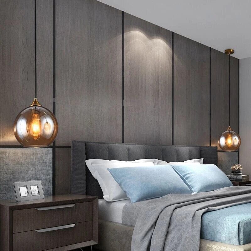 Aurelia Glass Pendant Light With Rustic Warmth For Living Rooms