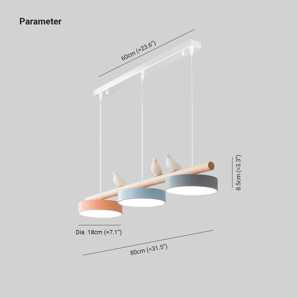 LyraNest Nature Inspired Bird Motif Pendant Light — Integrated LED Source