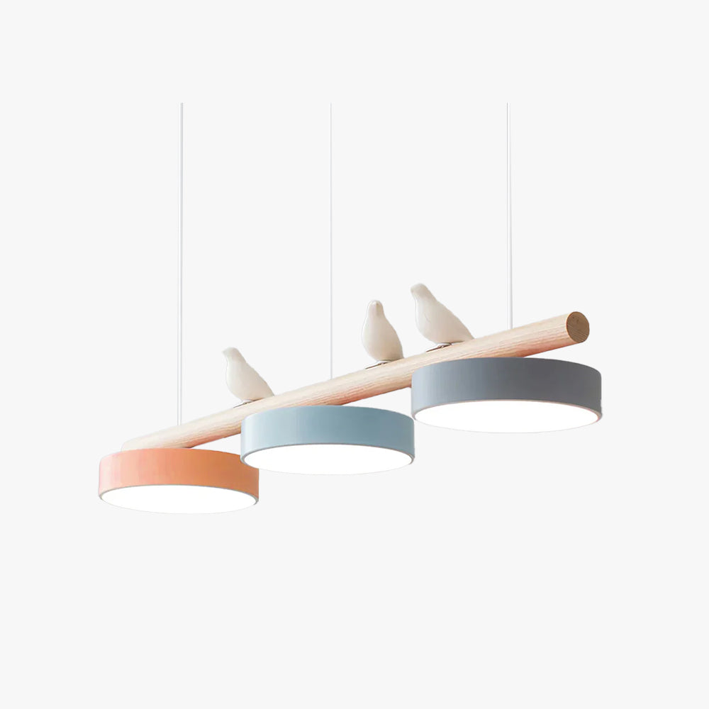 LyraNest Nature Inspired Bird Motif Pendant Light — Integrated LED Source