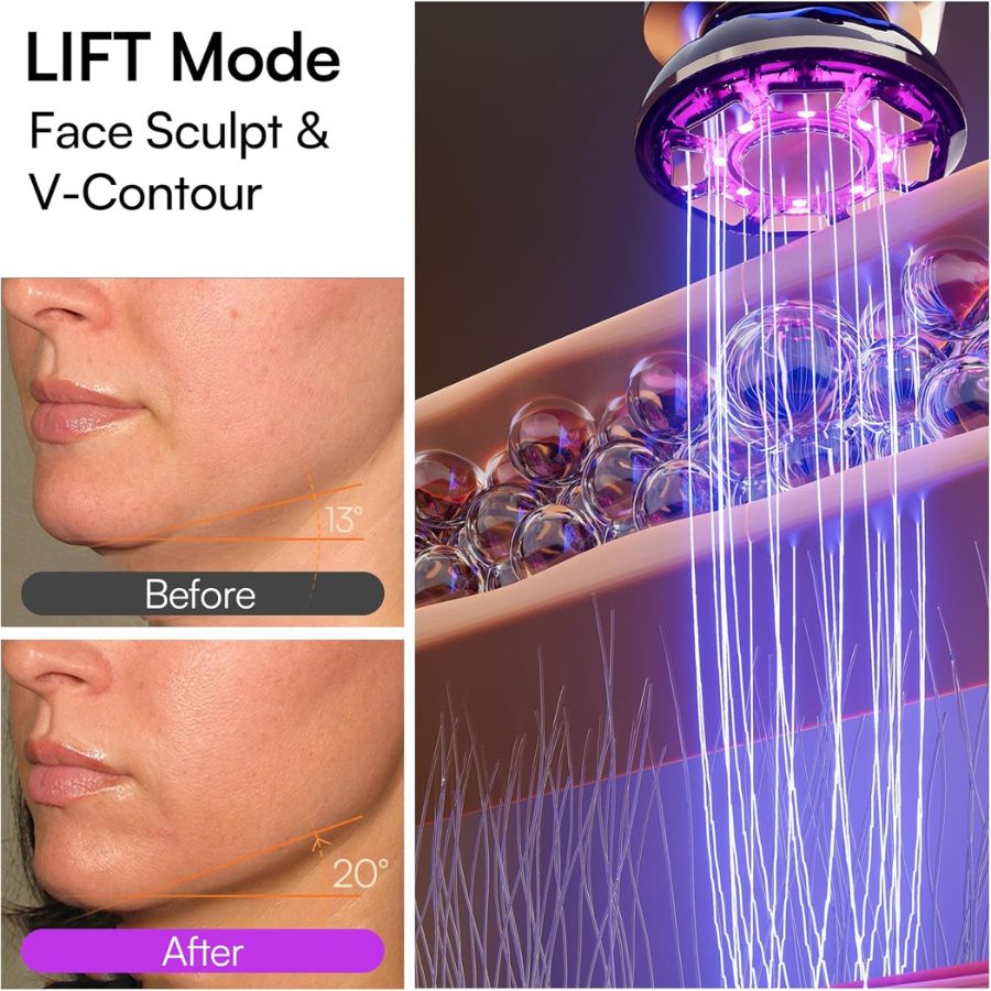 LuminaSculpt Facial and Neck Lifter — 10 Minute Jawline Sculpting and Collagen Activation