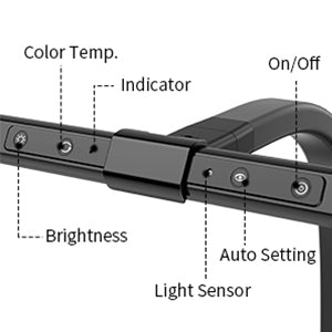 Architect klemlampe til skrivebord - moderne justerbar LED-lysskinne