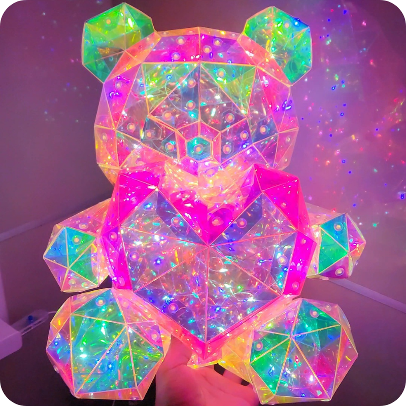LumiBear beer met ledverlichting — 30 cm hoog, 25 cm breed