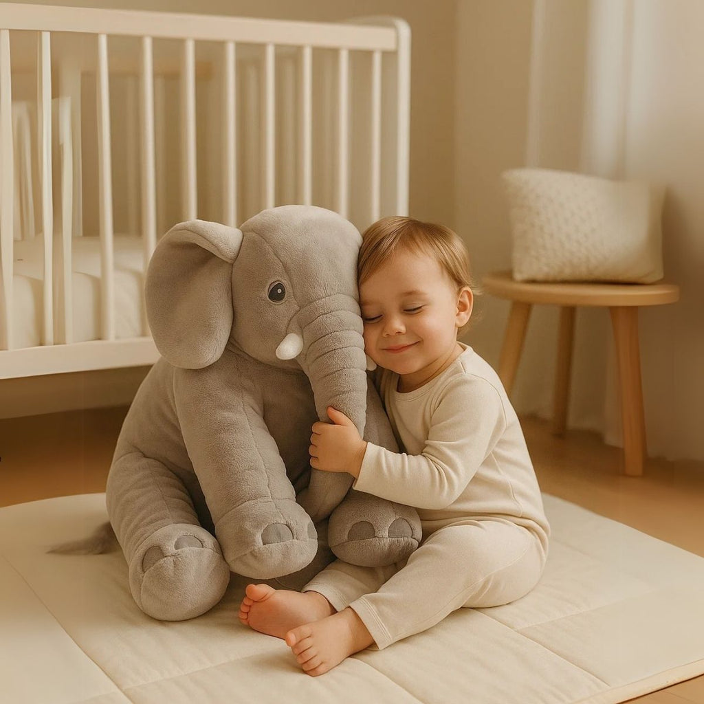 SnugPhant Ultra-Soft Elephant Plush Cuddle Pillow — Hug-Shaped Comfort