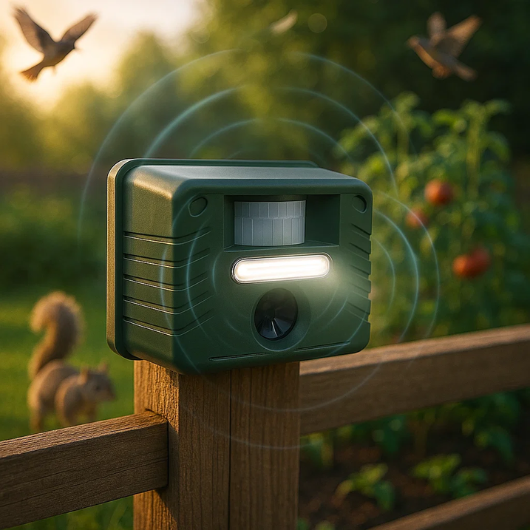 Solarbetriebener Ultraschall-Spechtvertreiber – Vogelschutzsystem ohne Tierquälerei