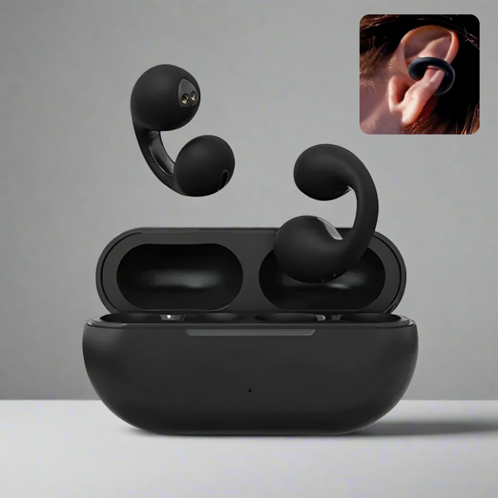 NovaVibe open-ear-knogleledningsøretelefoner — HD-lyd, klare opkald