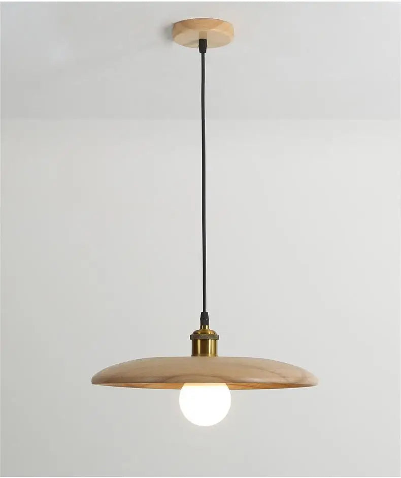 Kestrelwood Nordic Holz Pendelleuchte mit Kunstglas-LED