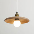 Kestrelwood Nordic Holz Pendelleuchte mit Kunstglas-LED