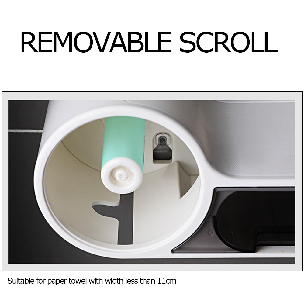 Portarrollos de papel higiénico autoadhesivo e impermeable — Montaje en pared