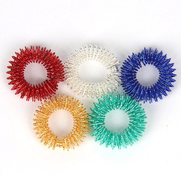 Acupressure Spiked Finger Massage Rings With Sensory Impressions | Filindra