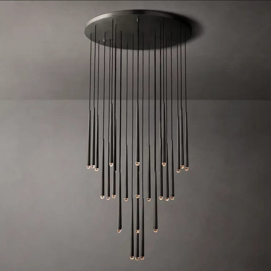 Lustră suspendată modernă Jules — elegantă, cu cristale în formă de lumânări