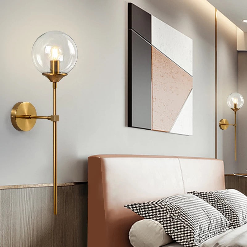 Eclipse Glass Ball Pendant Light — Modern Hanging Fixture